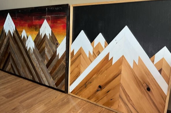 Mosaic Mountain Wall Art